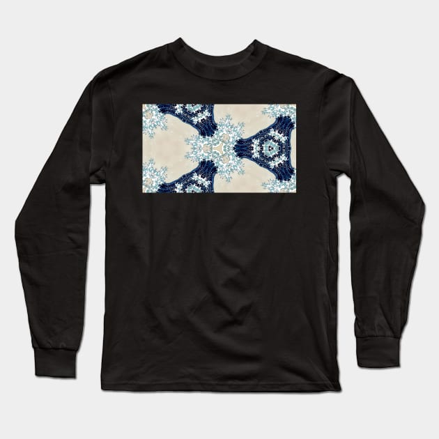 Wave Triangle Pattern Long Sleeve T-Shirt by diffrances